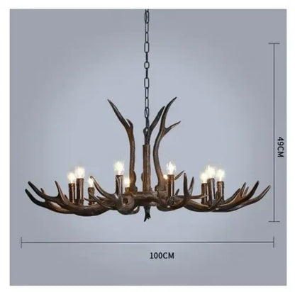 Retro Gold Chandelier | Modern Dining Room Lighting