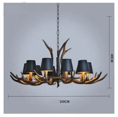 Retro Gold Chandelier | Modern Dining Room Lighting
