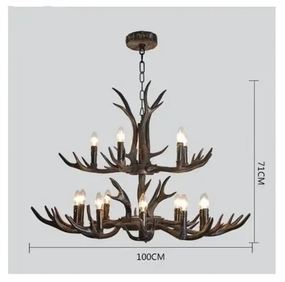 Retro Gold Chandelier | Modern Dining Room Lighting