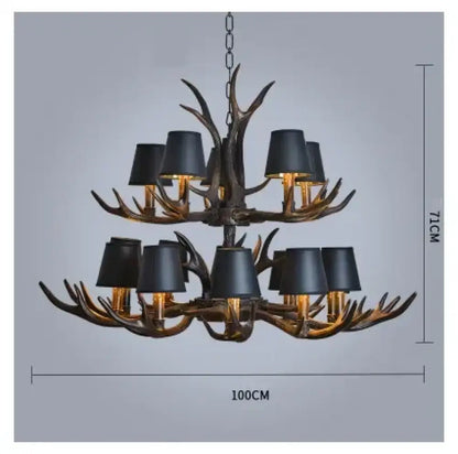 Retro Gold Chandelier | Modern Dining Room Lighting