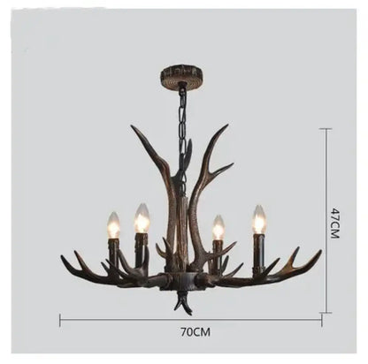 Retro Gold Chandelier | Modern Dining Room Lighting