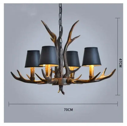 Retro Gold Chandelier | Modern Dining Room Lighting