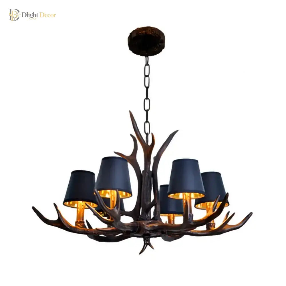 Retro Gold Chandelier | Modern Dining Room Lighting