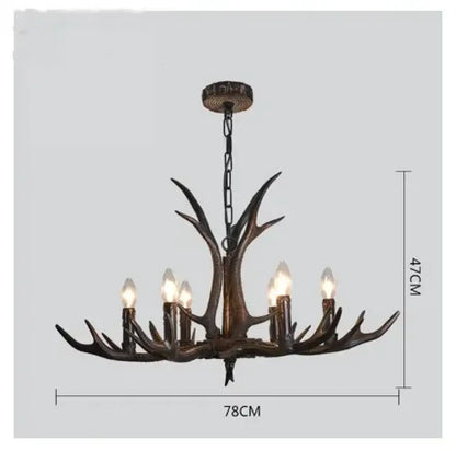 Retro Gold Chandelier | Modern Dining Room Lighting