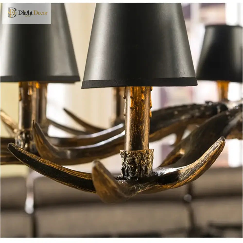 Retro Gold Chandelier | Modern Dining Room Lighting