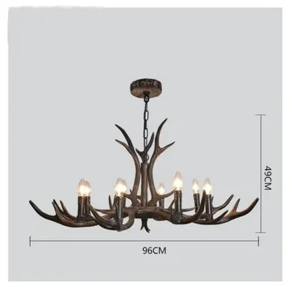 Retro Gold Chandelier | Modern Dining Room Lighting