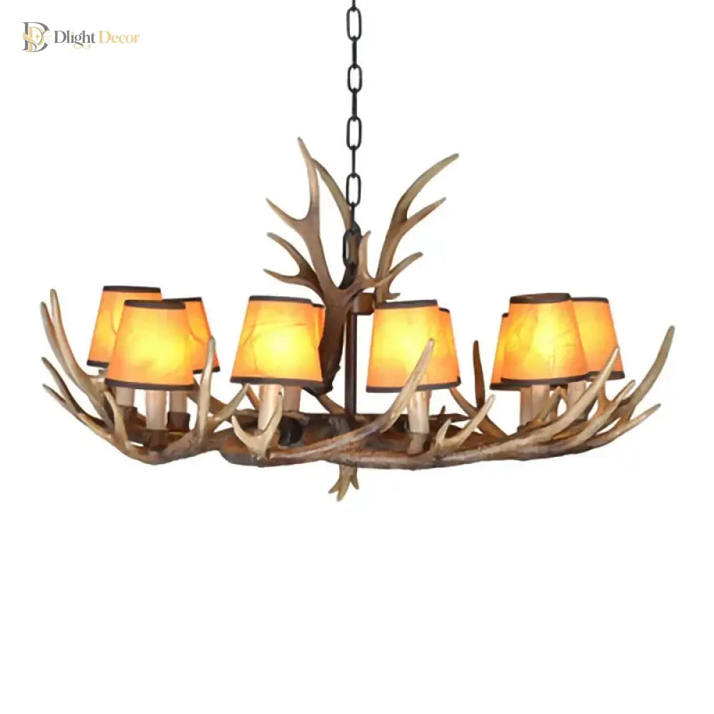 Retro Gold Chandelier | Modern Dining Room Lighting