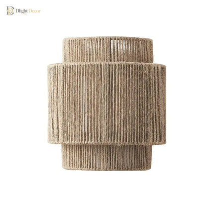 Retro Rattan Wall Sconce | Bedroom &amp; Bedside Lighting