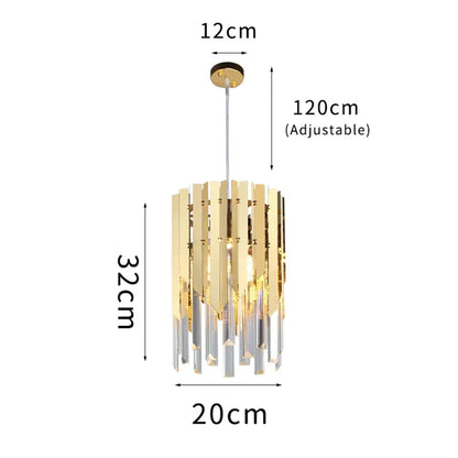 Round K9 LED Crystal Chandelier | Dining Room Lighting