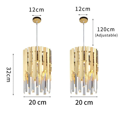 Round K9 LED Crystal Chandelier | Dining Room Lighting