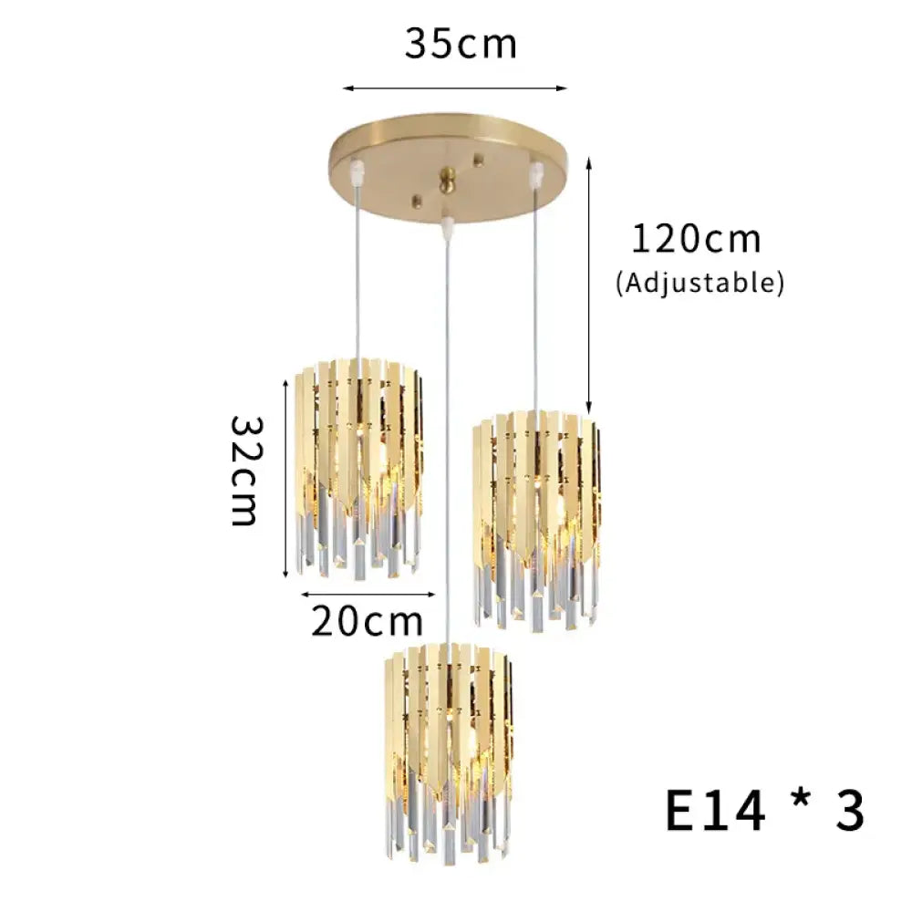 Round K9 LED Crystal Chandelier | Dining Room Lighting