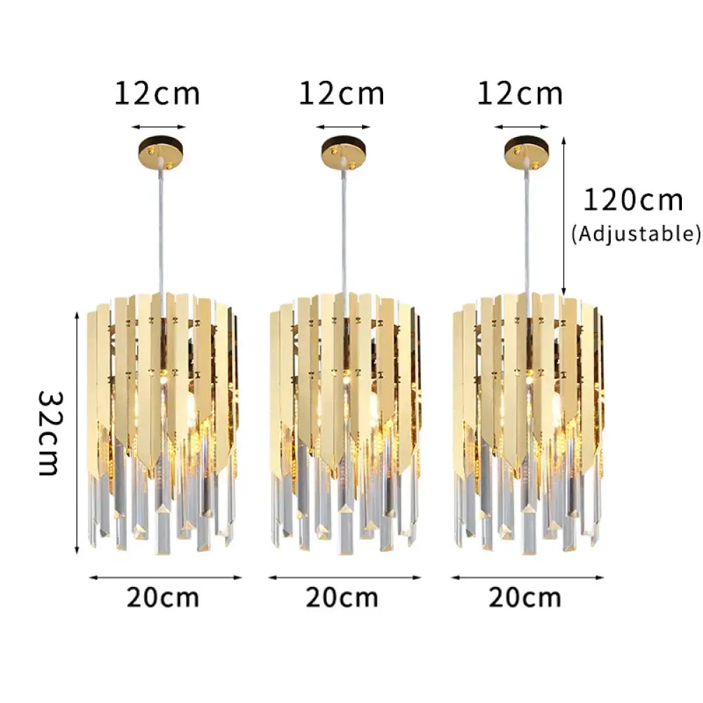 Round K9 LED Crystal Chandelier | Dining Room Lighting