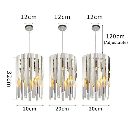 Round K9 LED Crystal Chandelier | Dining Room Lighting
