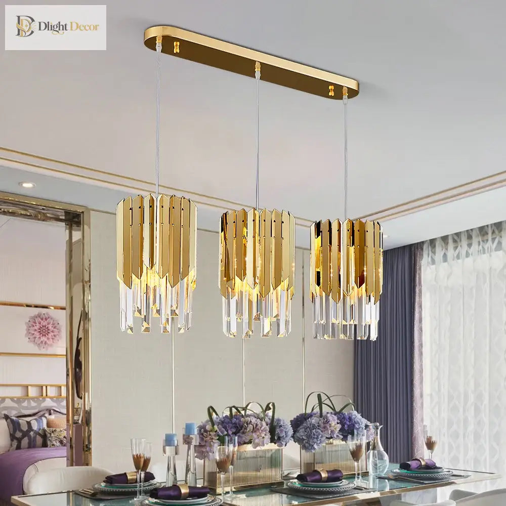 Round K9 LED Crystal Chandelier | Dining Room Lighting