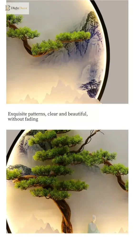 Round LED Wall Art Light | Modern Interior Home Lighting