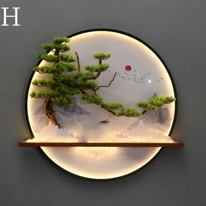 Round LED Wall Art Light | Modern Interior Home Lighting