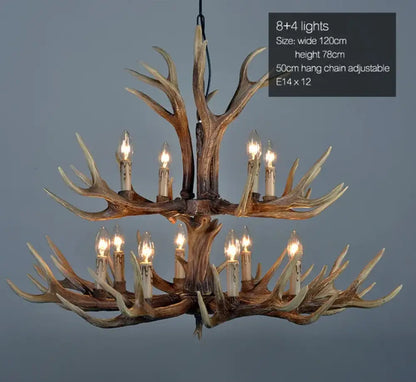 Rustic Industrial Chandelier | Hotel &amp; Villa Home Lighting