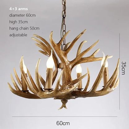 Rustic Industrial Chandelier | Hotel &amp; Villa Home Lighting