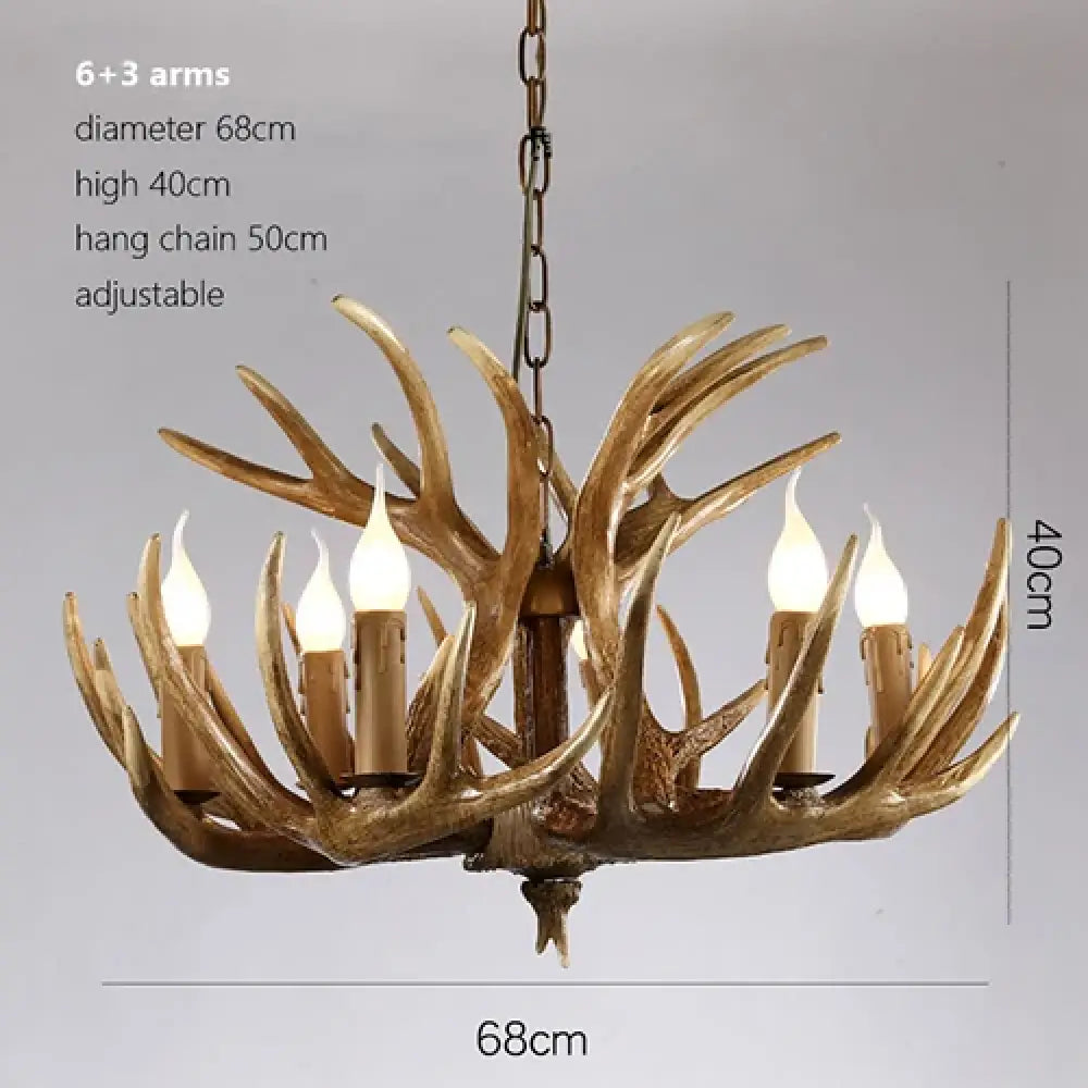 Rustic Industrial Chandelier | Hotel &amp; Villa Home Lighting