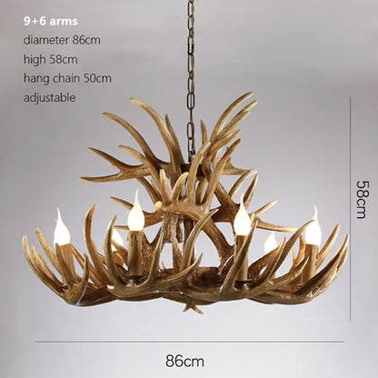 Rustic Industrial Chandelier | Hotel &amp; Villa Home Lighting