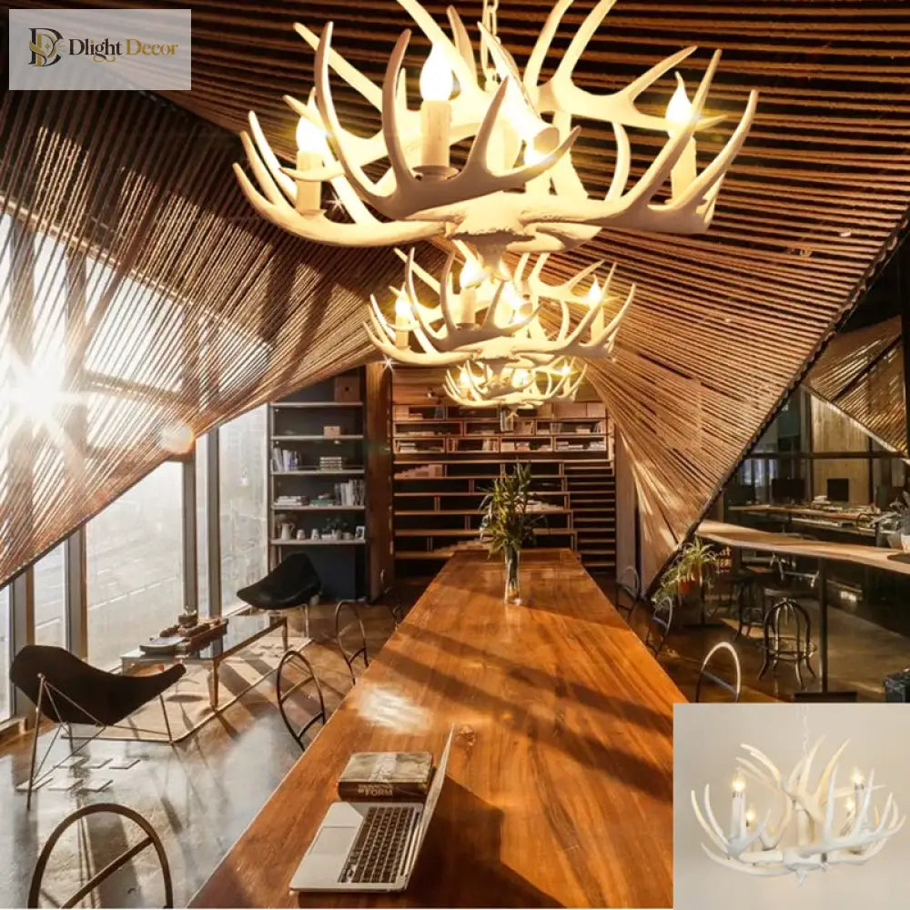 Rustic Industrial Chandelier | Hotel &amp; Villa Home Lighting