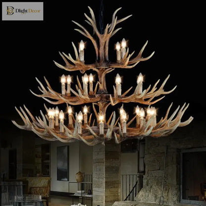 Rustic Industrial Chandelier | Hotel &amp; Villa Home Lighting