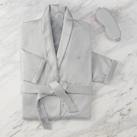 Clean Design Home® Satin Robe with Eyemask Gift Set
