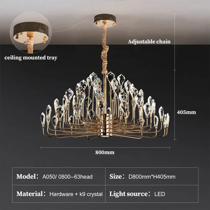 Serena LED Modern Chandelier | Dining Room Home Lighting