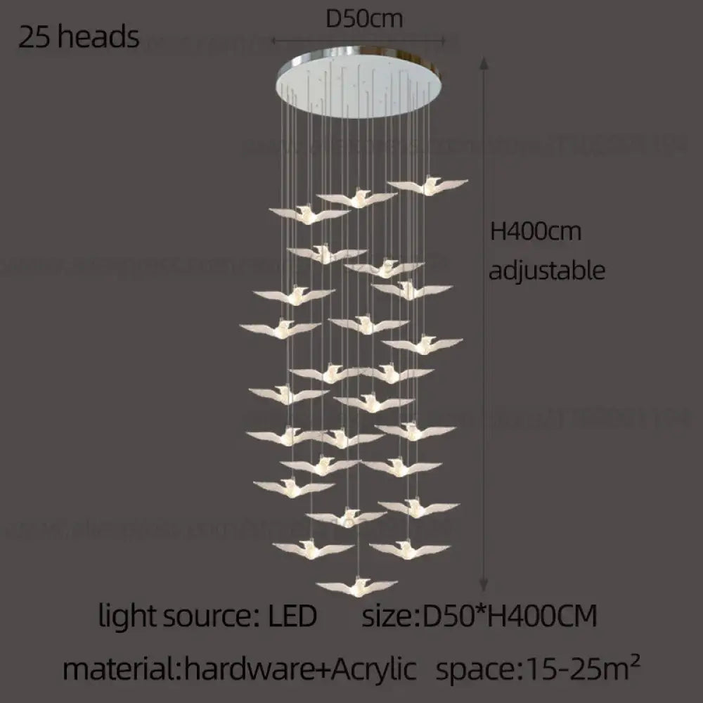 Signature LED Bird Chandelier | Dining Room Lighting