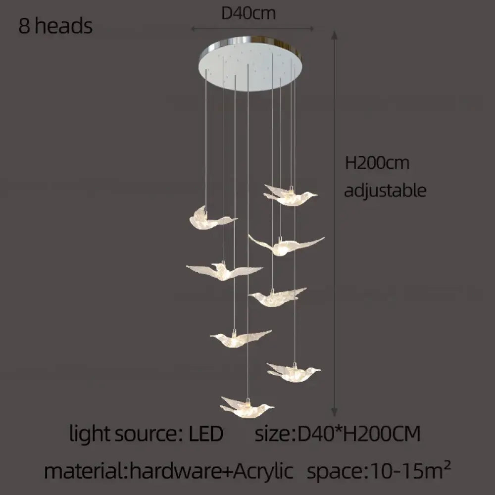 Signature LED Bird Chandelier | Dining Room Lighting
