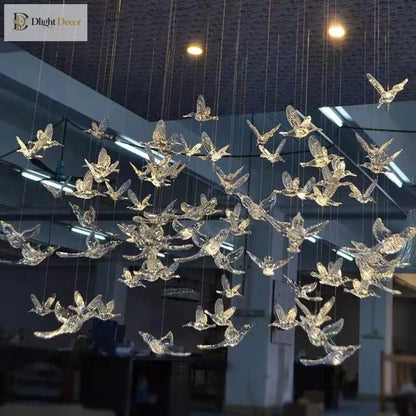 Signature LED Bird Chandelier | Dining Room Lighting