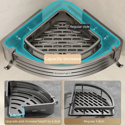 Silver Corner Shelf Caddy