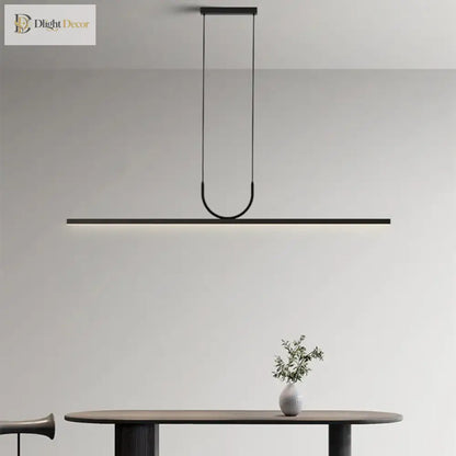Sleek LED Chandelier | Modern Kitchen Island Lighting
