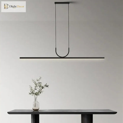 Sleek LED Chandelier | Modern Kitchen Island Lighting