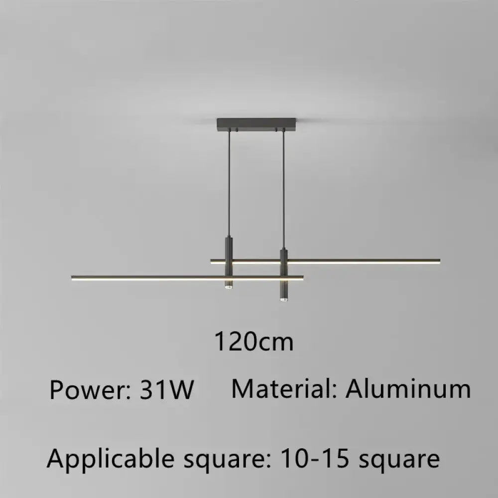 Sleek LED Minimalist Chandelier | Kitchen Island Lighting