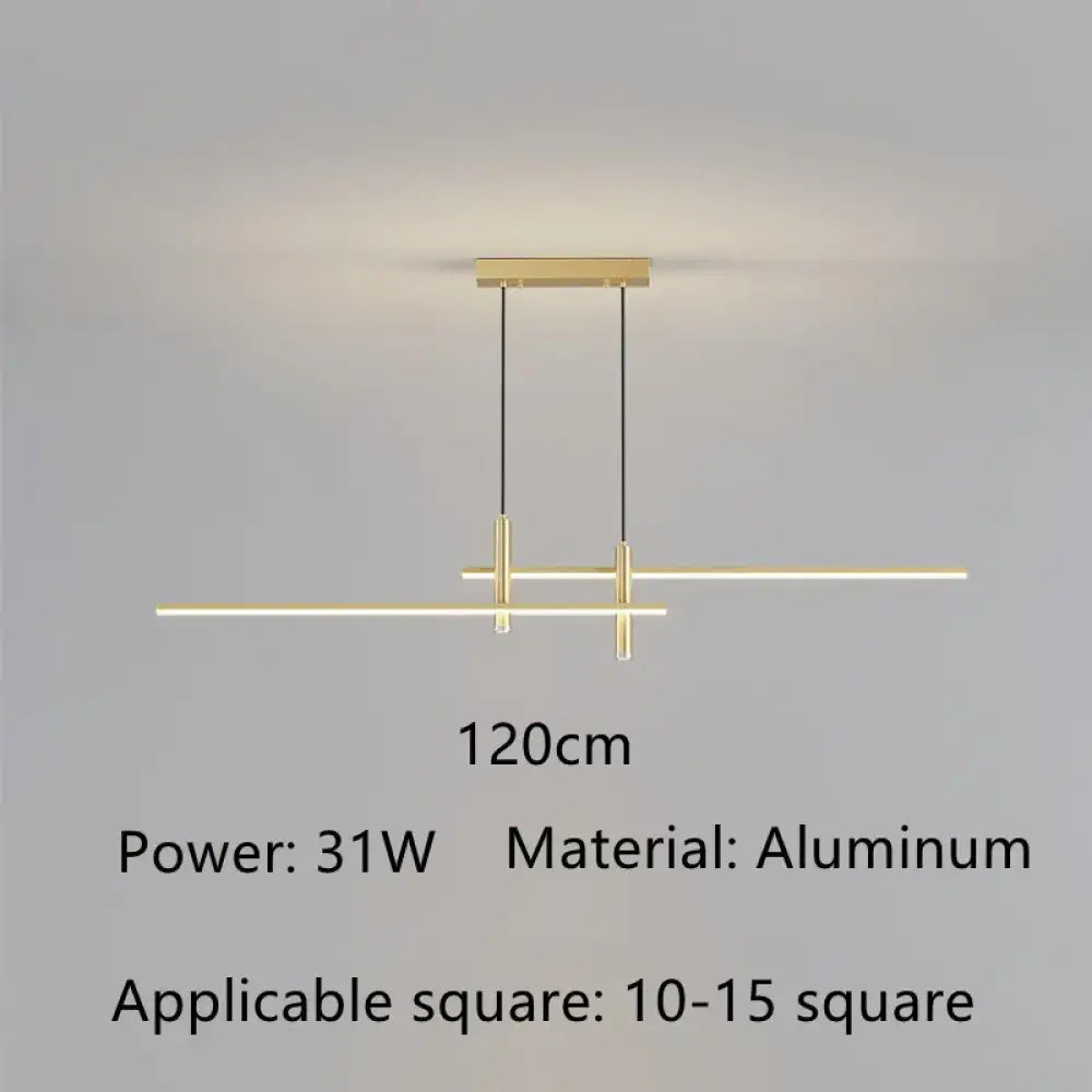 Sleek LED Minimalist Chandelier | Kitchen Island Lighting