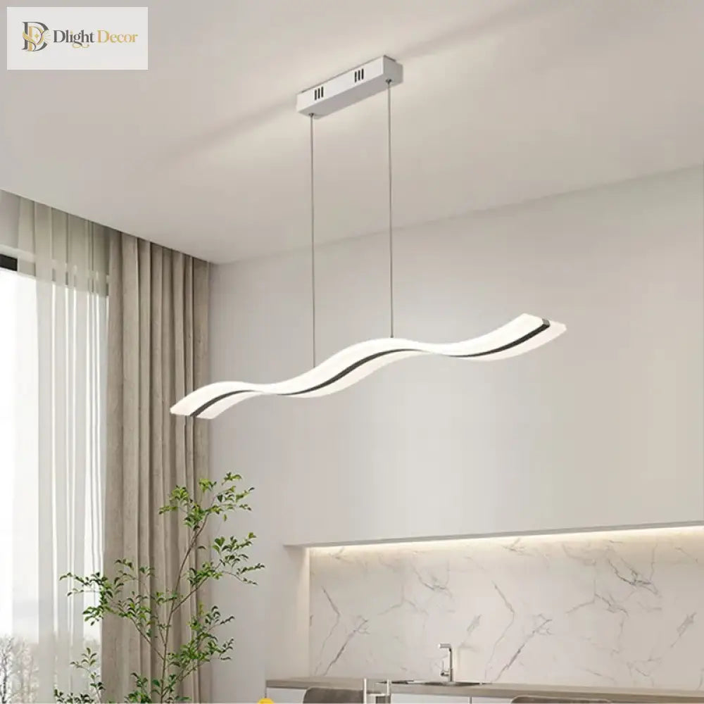 Sleek LED Pendant Light | Modern Dining Room Lighting