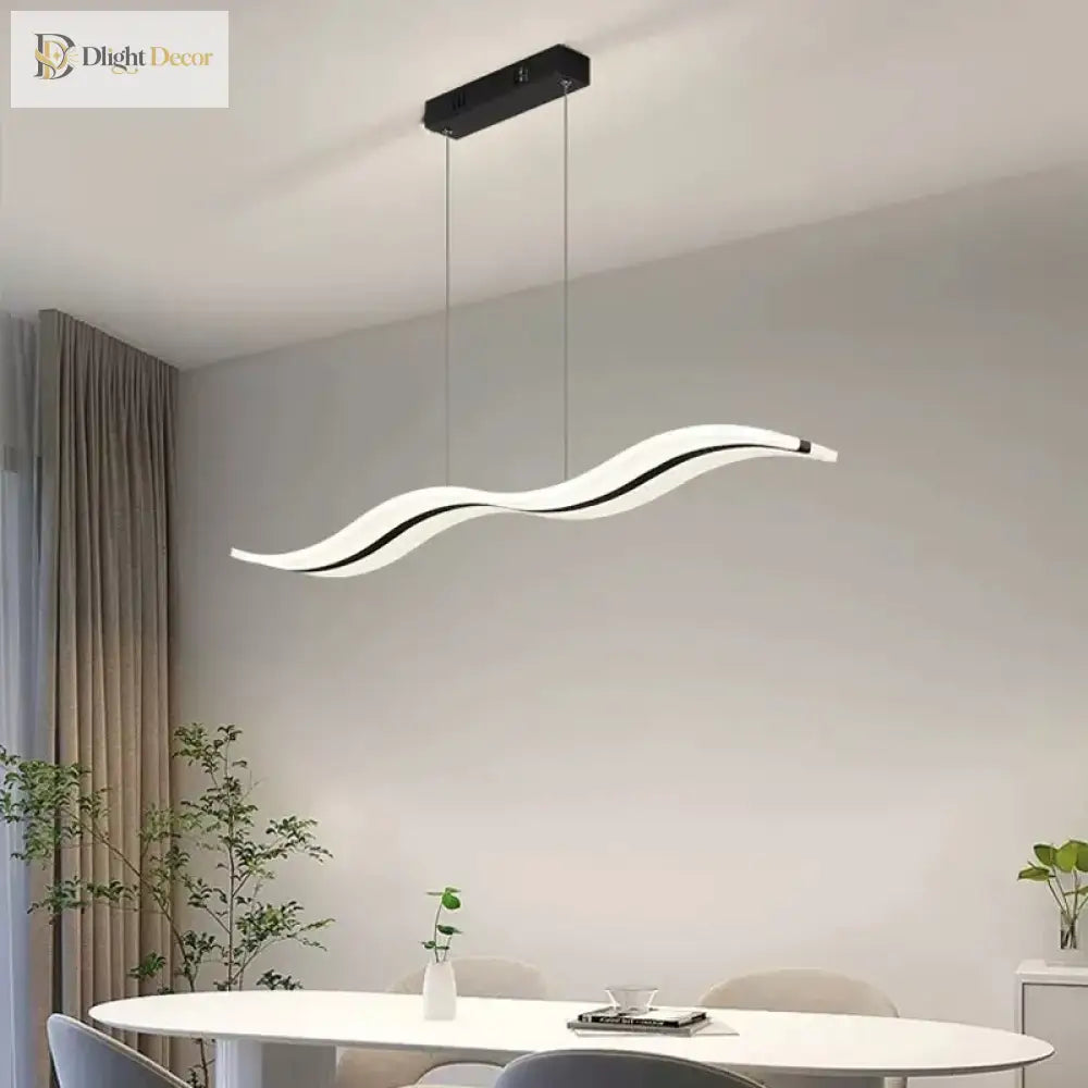 Sleek LED Pendant Light | Modern Dining Room Lighting