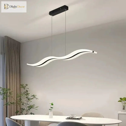 Sleek LED Pendant Light | Modern Dining Room Lighting