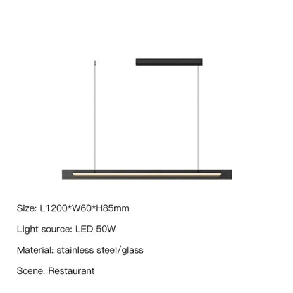 Sleek LED Pendant Light | Modern Kitchen Island Lighting