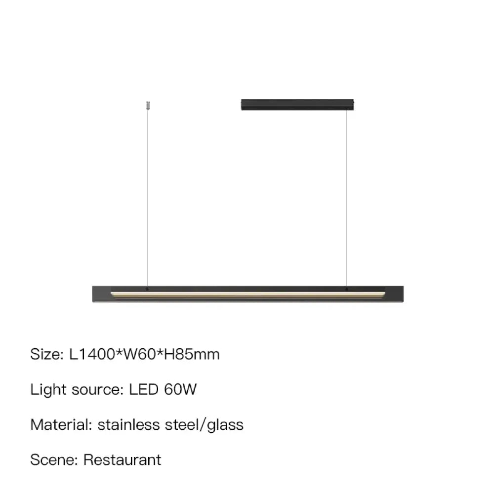 Sleek LED Pendant Light | Modern Kitchen Island Lighting