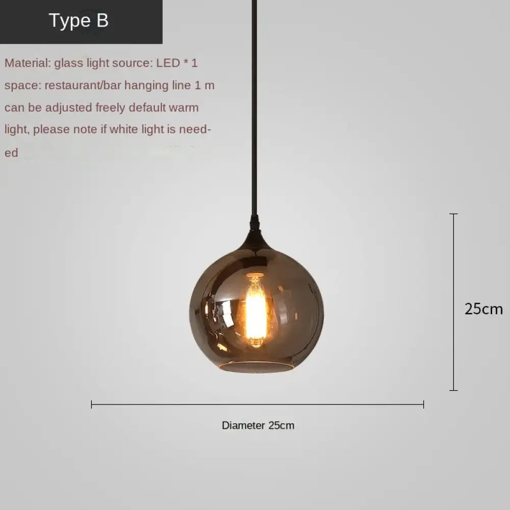 Smoky LED Nordic Chandelier | Kitchen Island Home Lighting