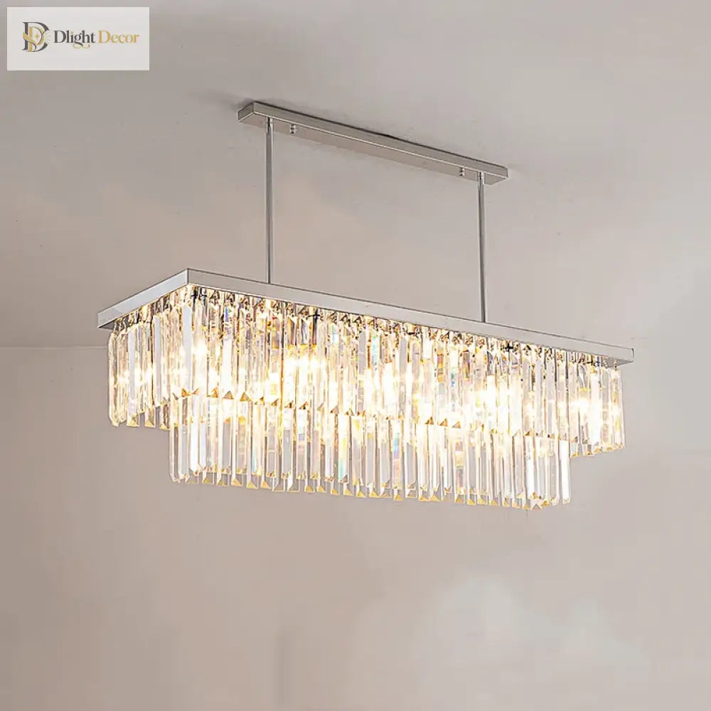 Sophisticated Chandelier | Modern Kitchen Island Lighting