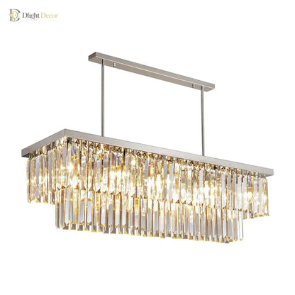 Sophisticated Chandelier | Modern Kitchen Island Lighting