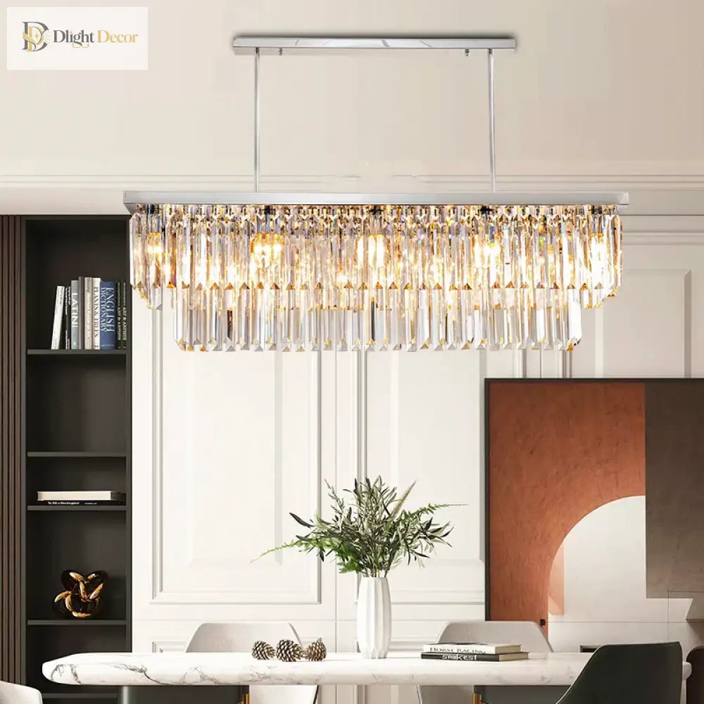 Sophisticated Chandelier | Modern Kitchen Island Lighting