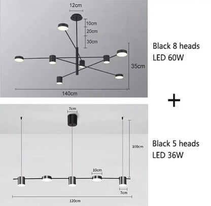 Soren LED Chandelier | Modern Dining Room Lighting