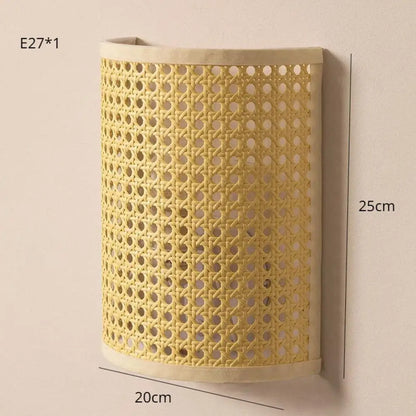Southeast LED Rattan Wall Sconce | Bedroom Home Lighting
