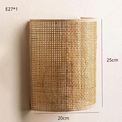 Southeast LED Rattan Wall Sconce | Bedroom Home Lighting