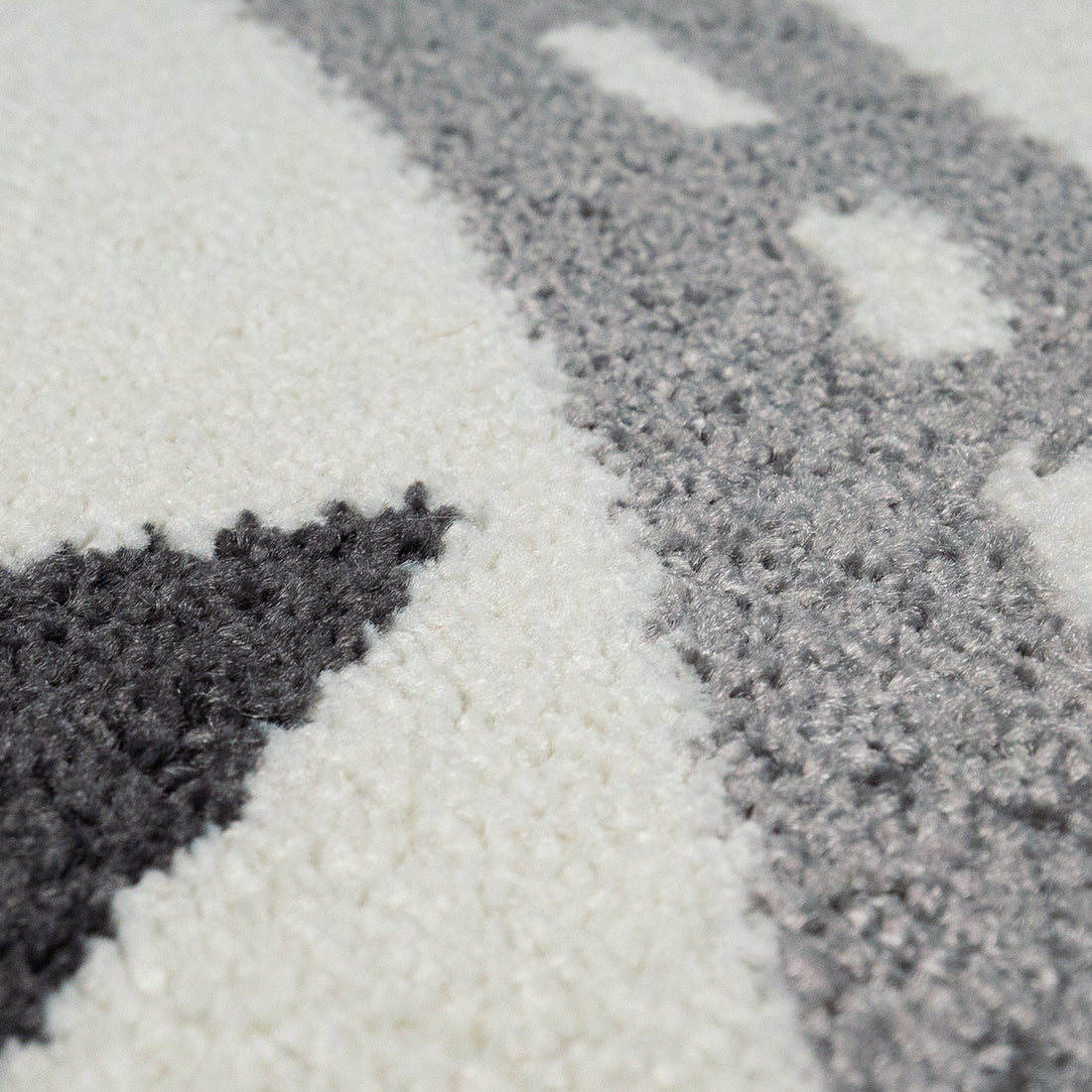 Nursery Rug Nino with Town Streets and Cars Motif in Pastel Colors