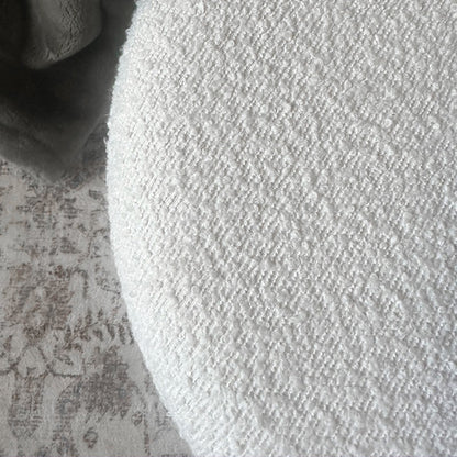 Stowaway Chic Boucle Ottomans, Set of Two